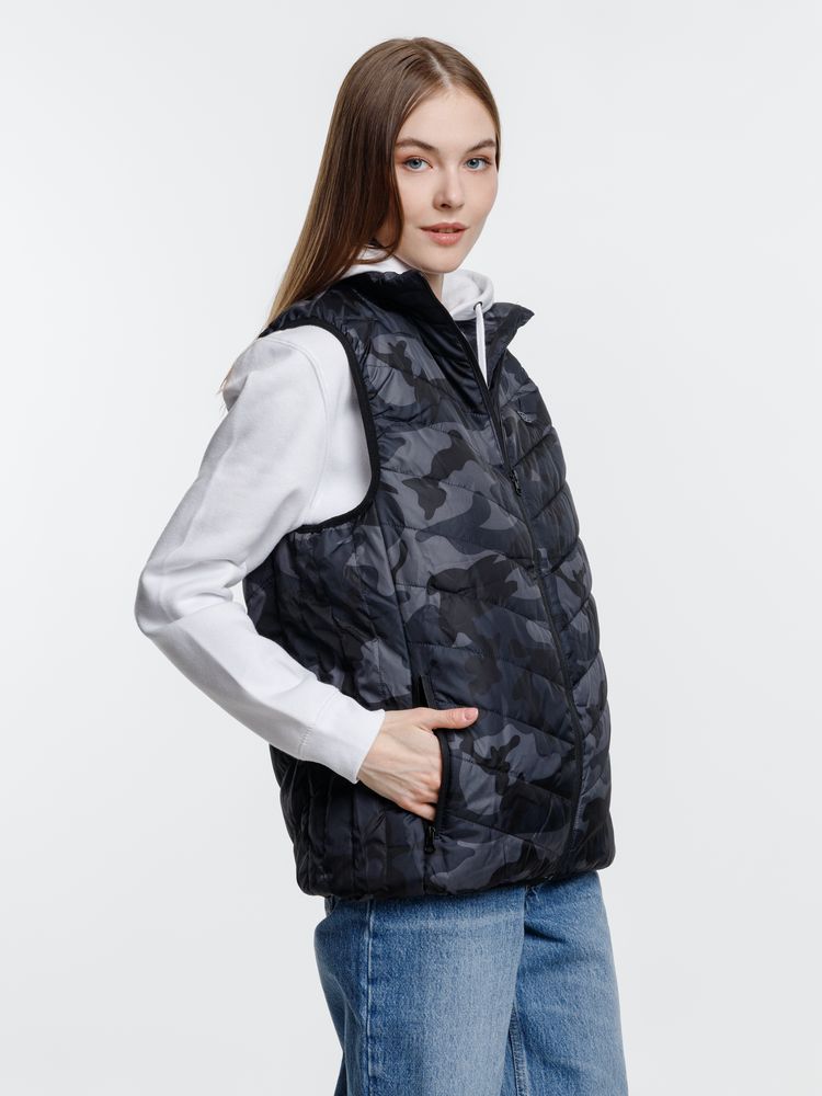 Жилет с подогревом Thermalli Valmorel, серый камуфляж — изображение 16