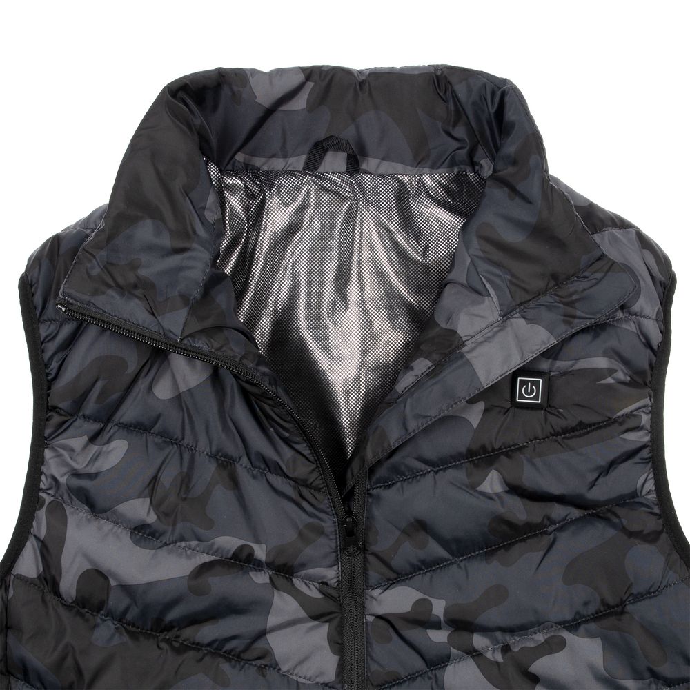 Жилет с подогревом Thermalli Valmorel, серый камуфляж — изображение 4