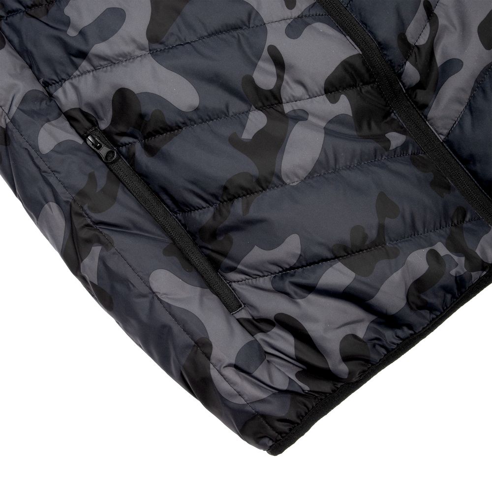 Жилет с подогревом Thermalli Valmorel, серый камуфляж — изображение 5