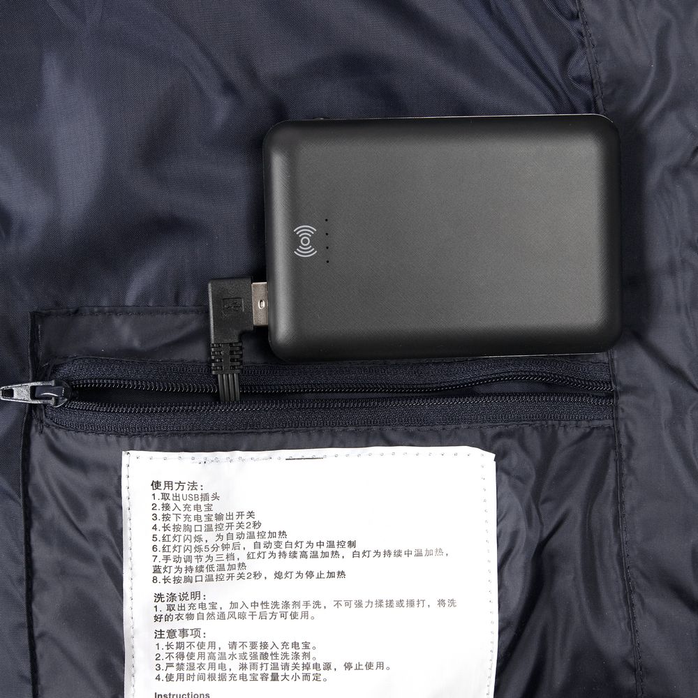 Жилет с подогревом Thermalli Valmorel, темно-синий — изображение 6