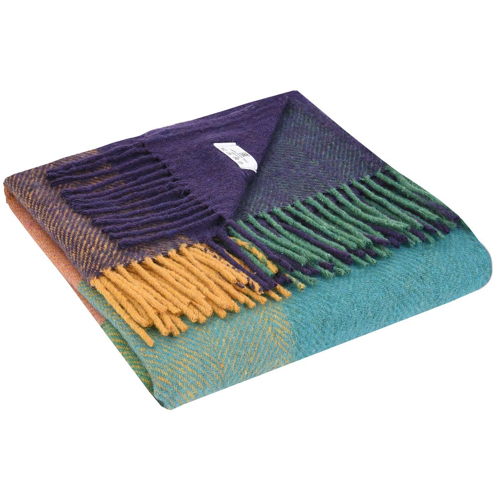 Плед Mumbai, фиолетовый с бирюзовым — изображение 2