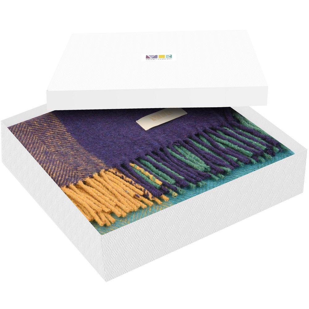 Плед Mumbai, фиолетовый с бирюзовым — изображение 3