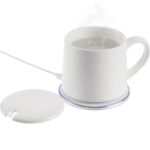 Кружка с подогревом и беспроводной зарядкой dualBase ver. 2.0 Matt, белая