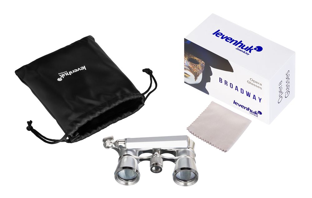Театральный бинокль-лорнет Broadway 325E, серебристый — изображение 8