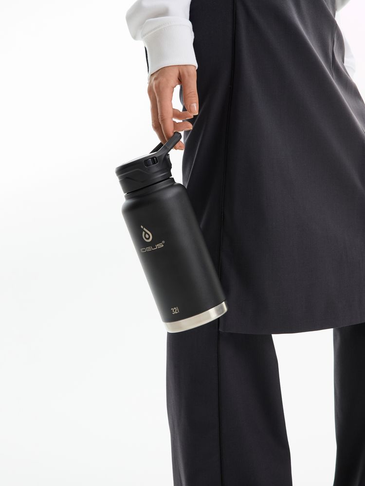 Термобутылка Fujisan XL 2.0, черная — изображение 3