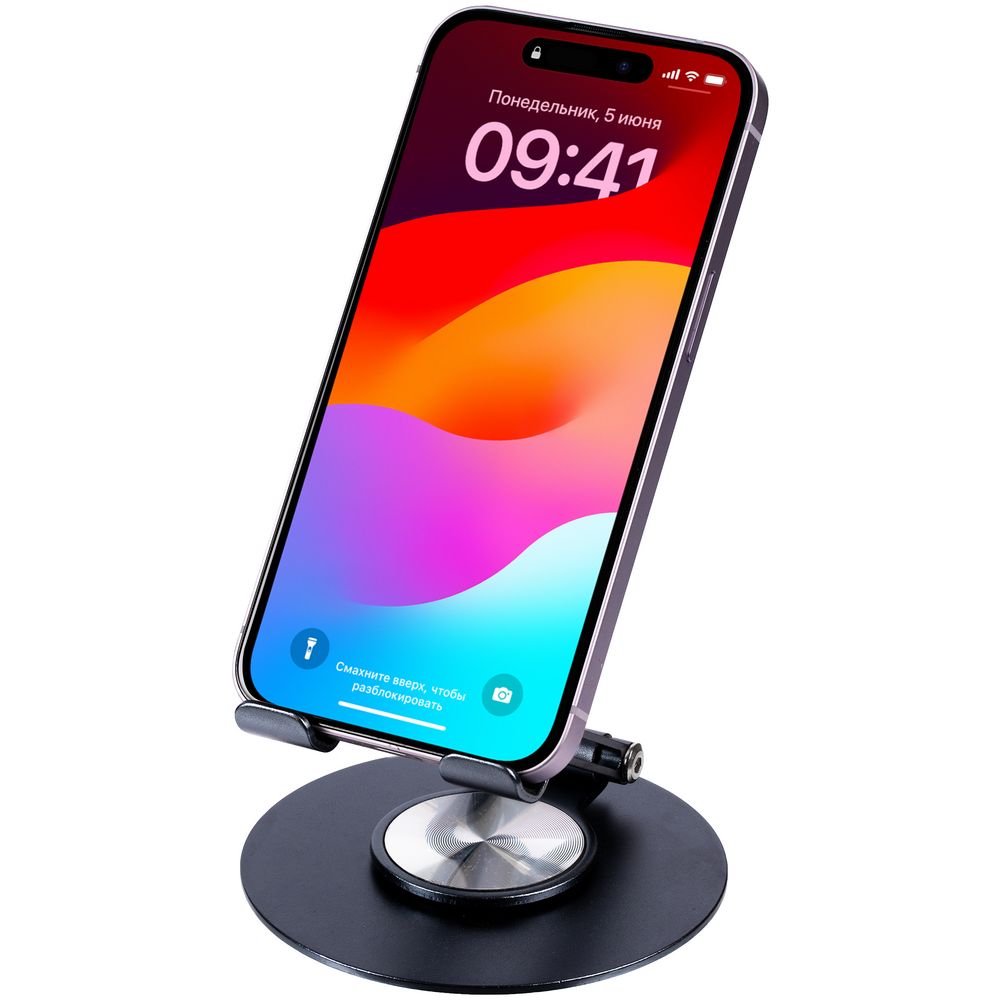 Подставка для смартфона Smartic, черный металлик — изображение 4