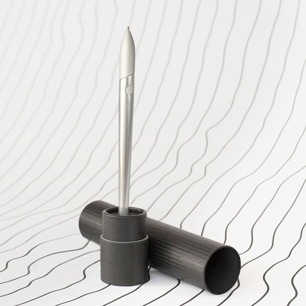 Шариковая ручка Sostanza, серебристая — изображение 6