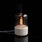 Увлажнитель-ароматизатор с подсветкой mistFlicker, молочно-белый