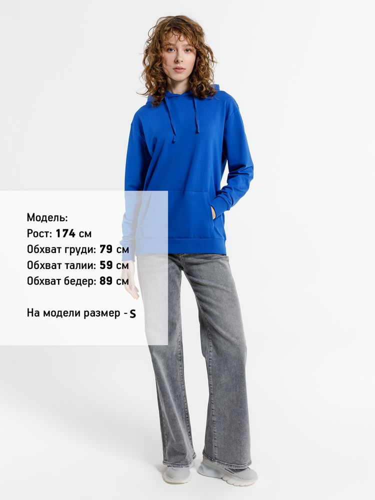 Худи унисекс Westray, синее — изображение 12