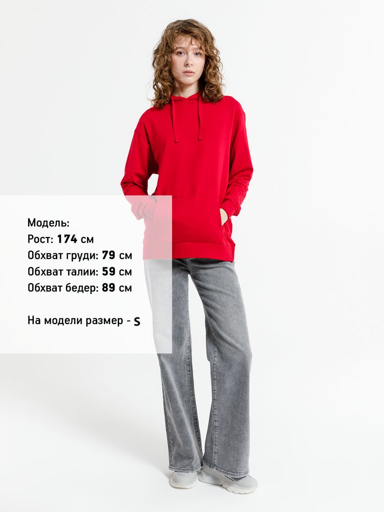 Худи унисекс Westray, красное — изображение 11