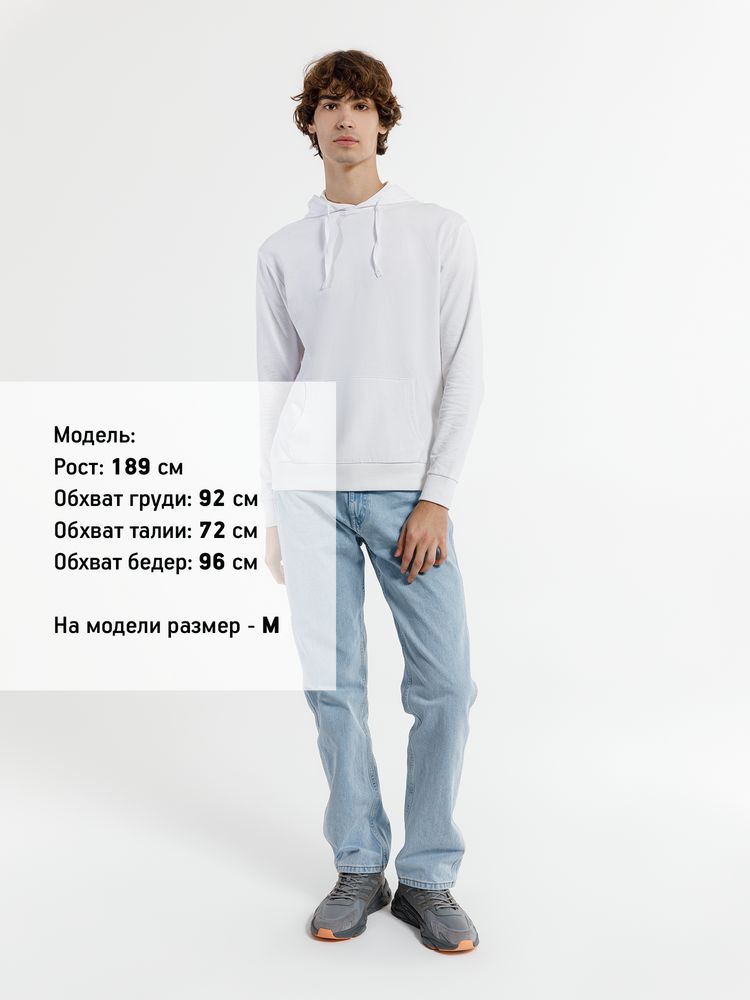 Худи унисекс Westray, белое — изображение 6