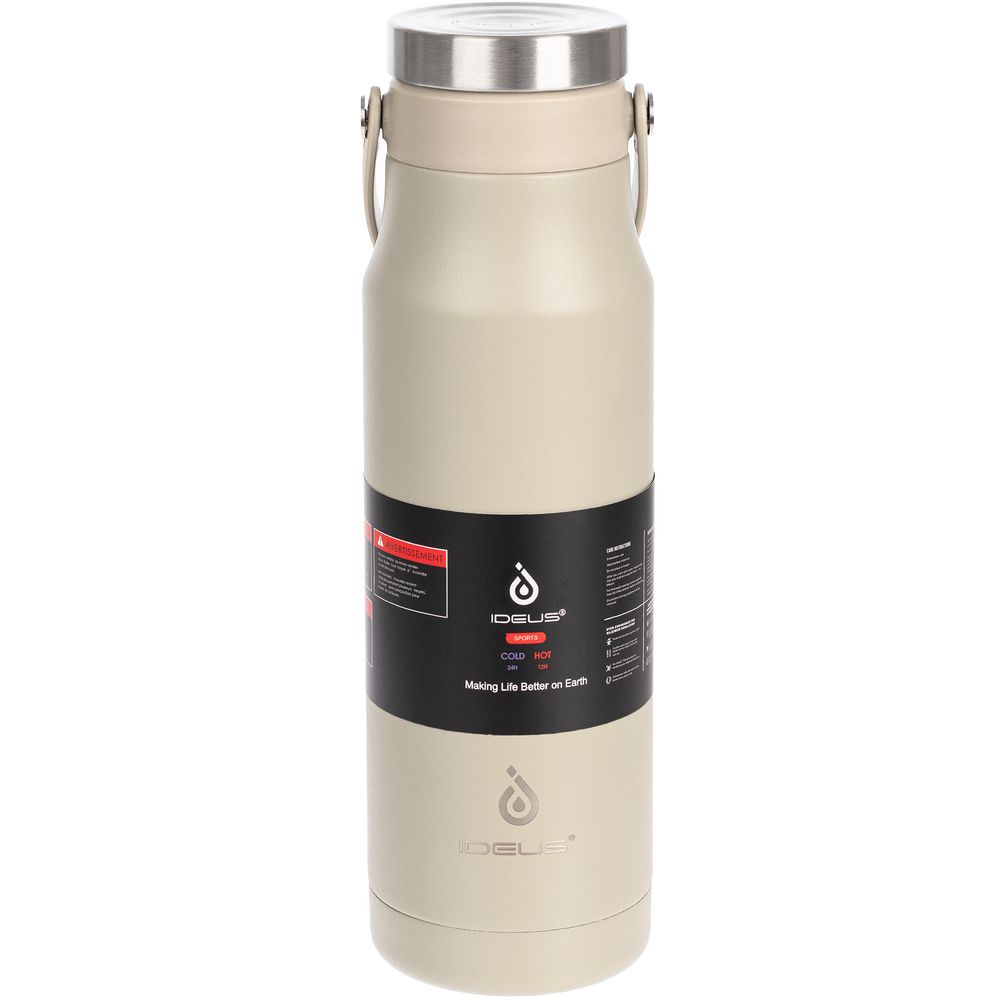 Термобутылка Tateyama, серо-бежевая — изображение 7