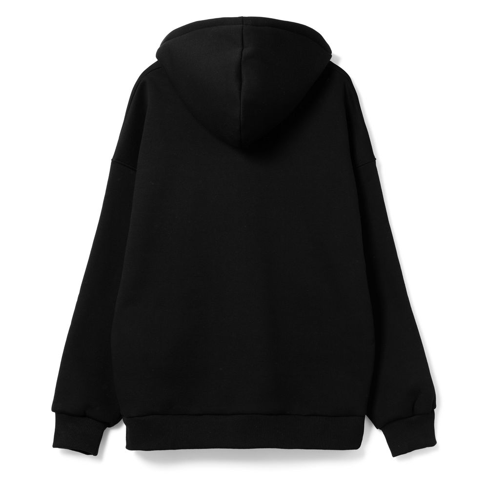 Худи оверсайз унисекс Go Easy, черное — изображение 2