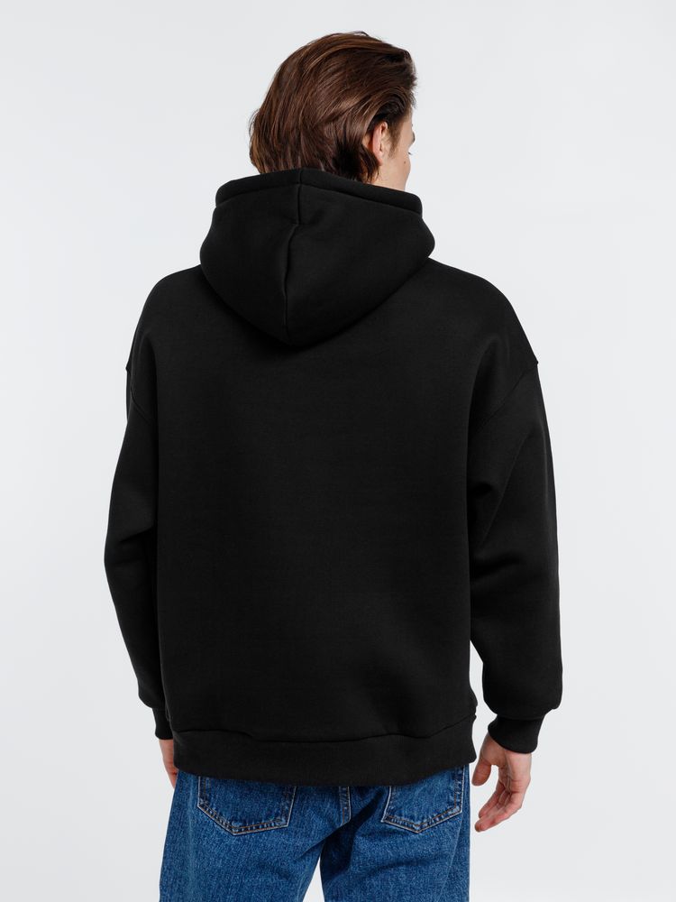 Худи оверсайз унисекс Go Easy, черное — изображение 7
