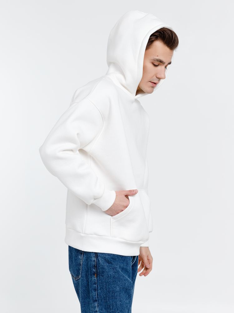 Худи оверсайз унисекс Go Easy, молочно-белое — изображение 8