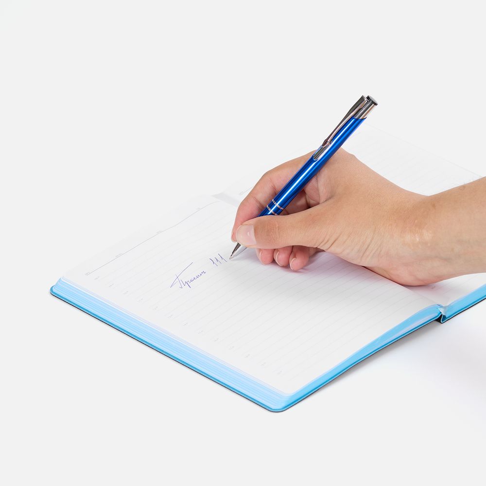 Ручка шариковая Keskus, ярко-синяя — изображение 5