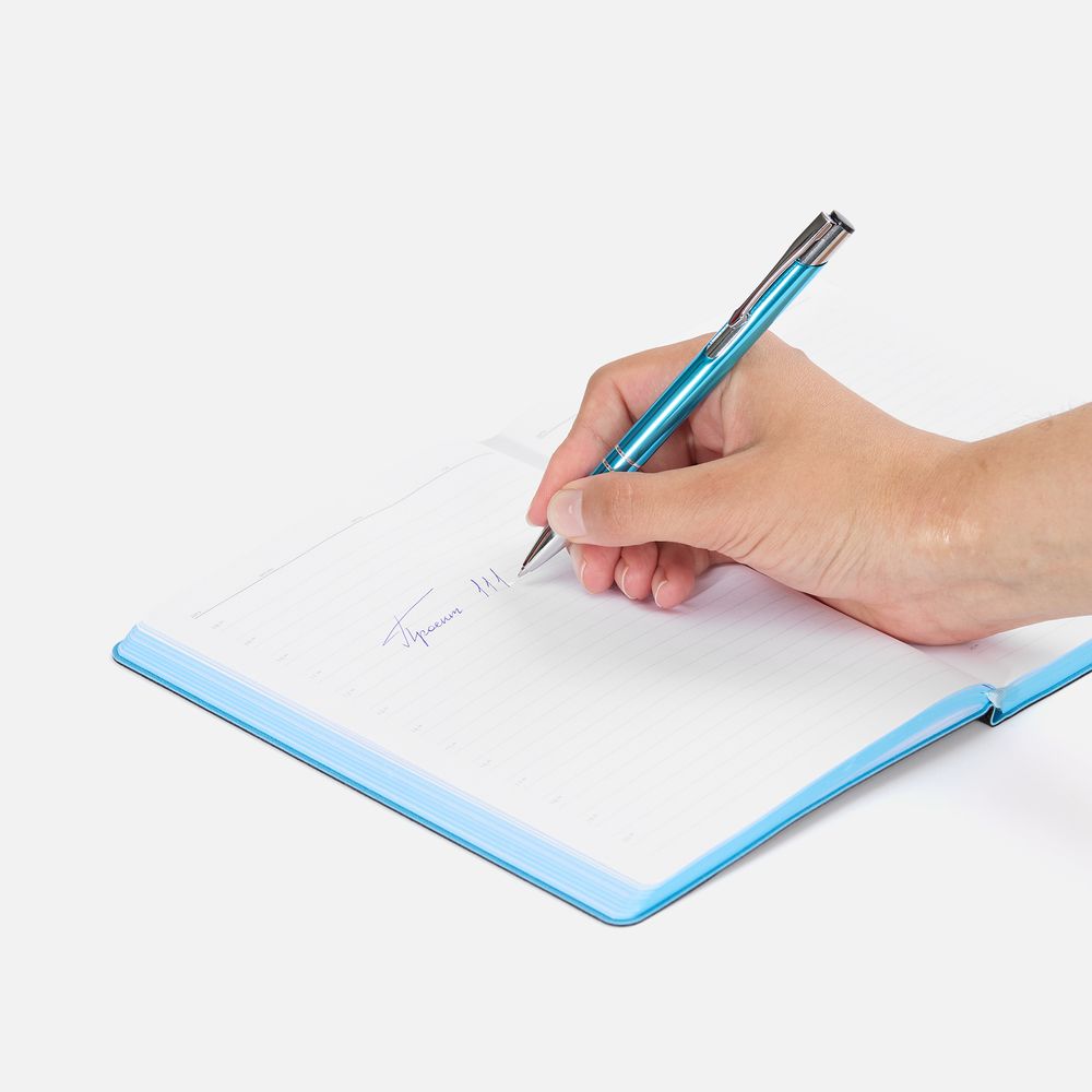 Ручка шариковая Keskus, бирюзовая — изображение 5