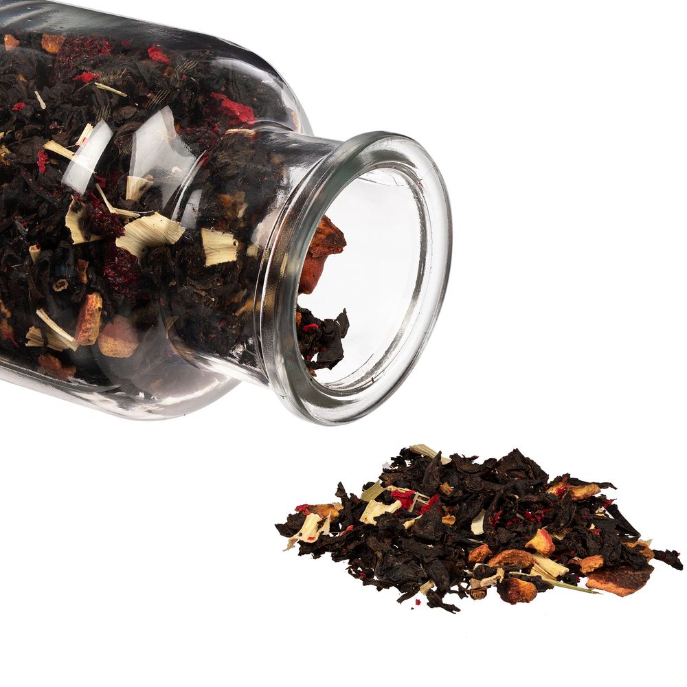 Чай «Сокочай», мини, черный с соком ананаса, с кусочками ананаса, вишней, лемонграссом, цветками и коркой граната — изображение 2