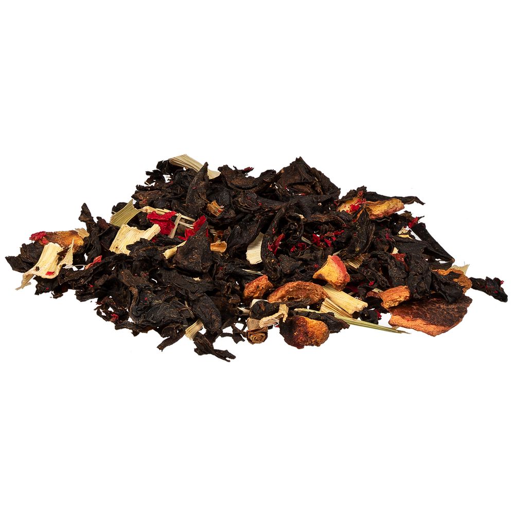 Чай «Сокочай», мини, черный с соком ананаса, с кусочками ананаса, вишней, лемонграссом, цветками и коркой граната — изображение 3