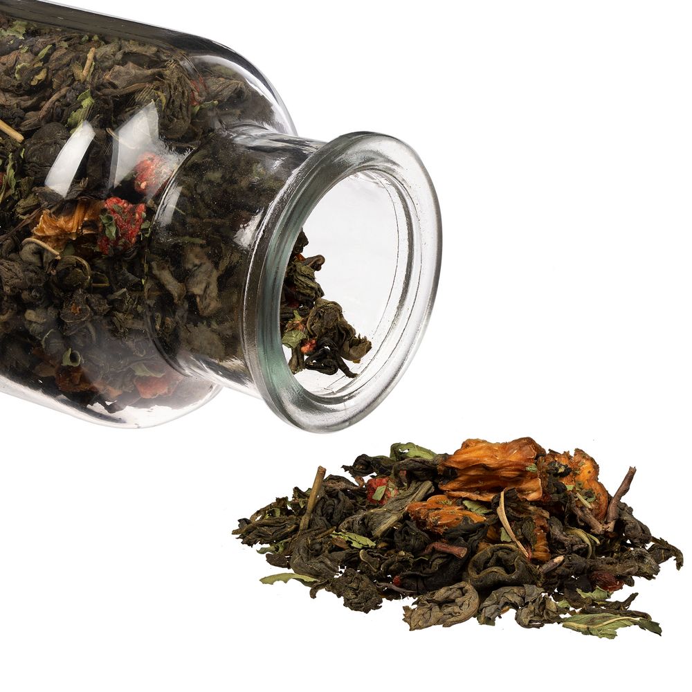 Чай «Сокочай», мини, зеленый с соком ананаса, с кусочками ананаса, клубникой и мятой — изображение 2