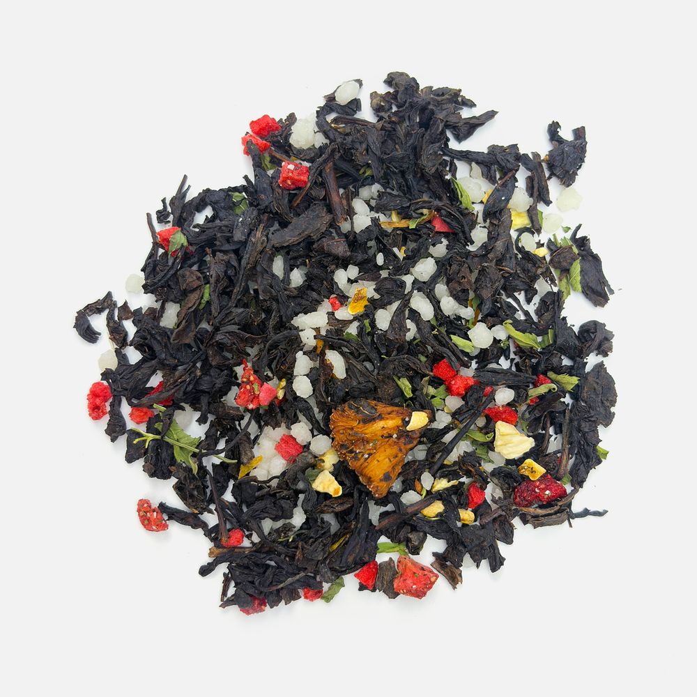 Чай «Сокочай», черный с соком ананаса, клубникой, мятой, медом и лимоном — изображение 3