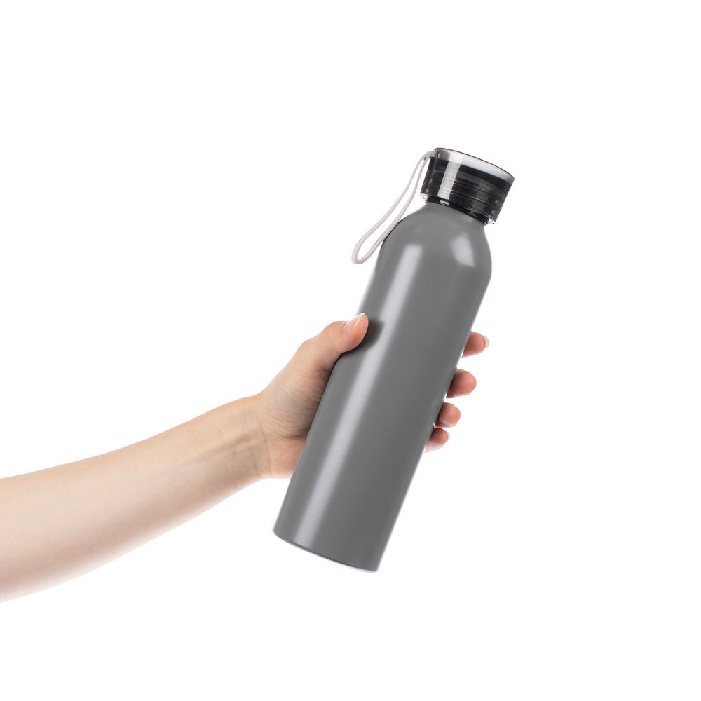 Бутылка для воды Brooke, матовая серая — изображение 4