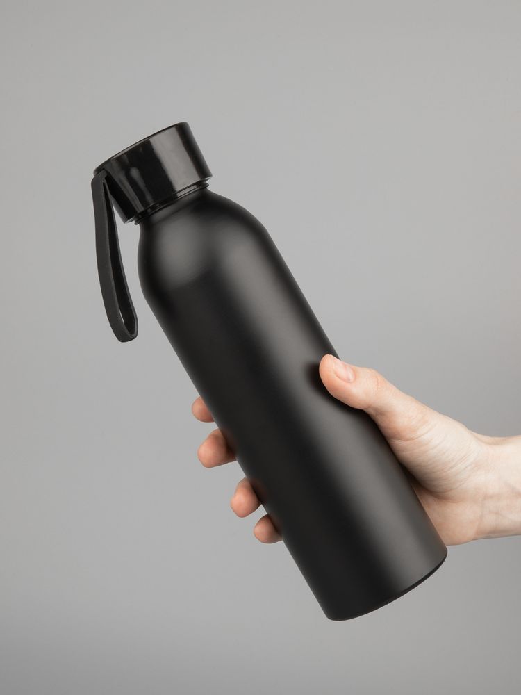 Бутылка для воды Brooke, матовая черная — изображение 9