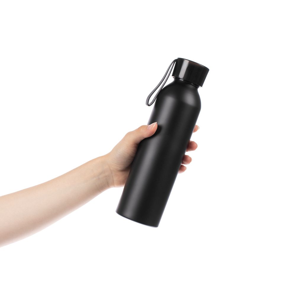 Бутылка для воды Brooke, матовая черная — изображение 4