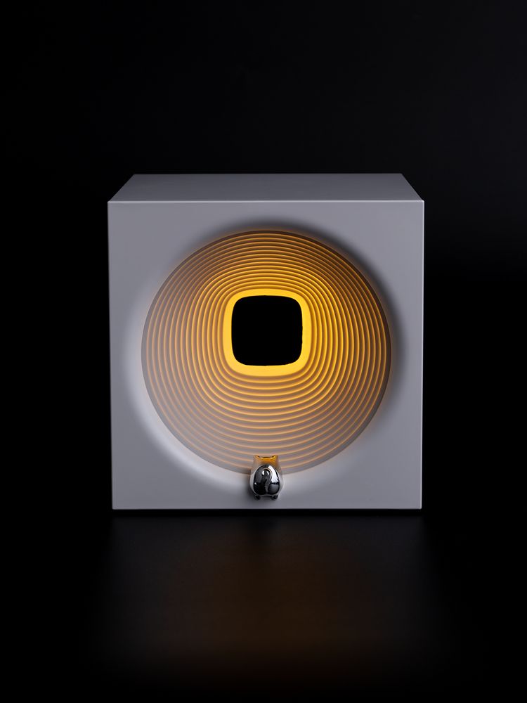 Bluetooth-колонка с подсветкой Volumetric, белая — изображение 8