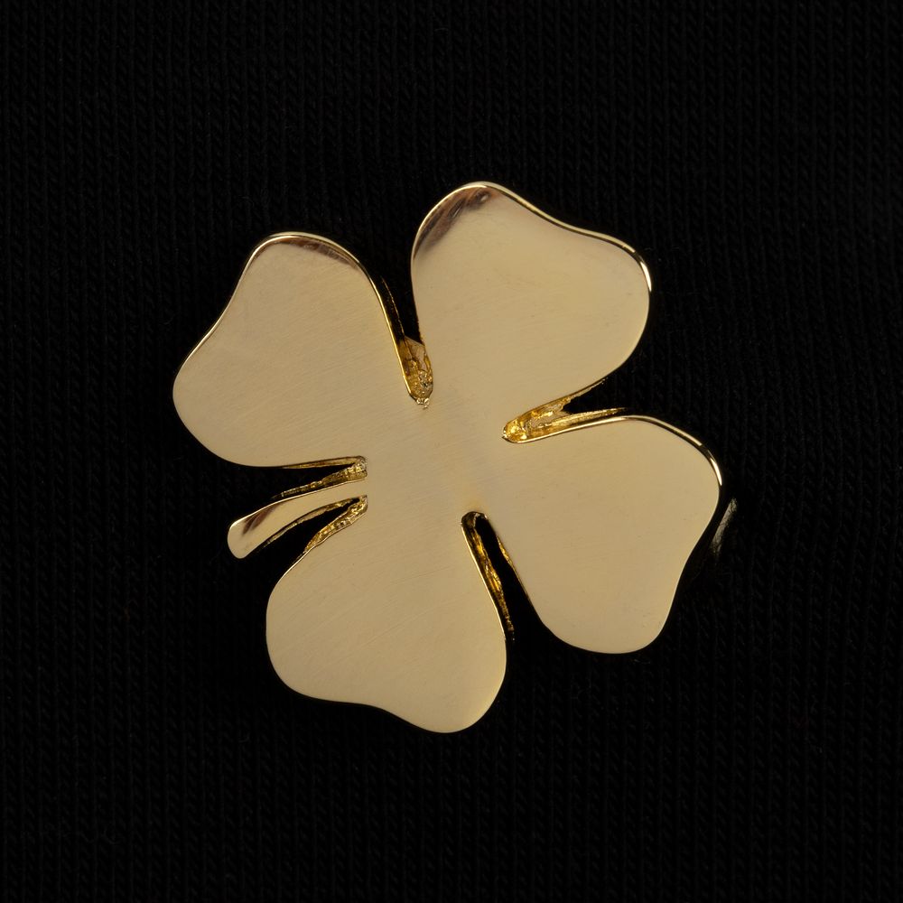 Шильдик «Счастливый клевер», золотистый — изображение 5