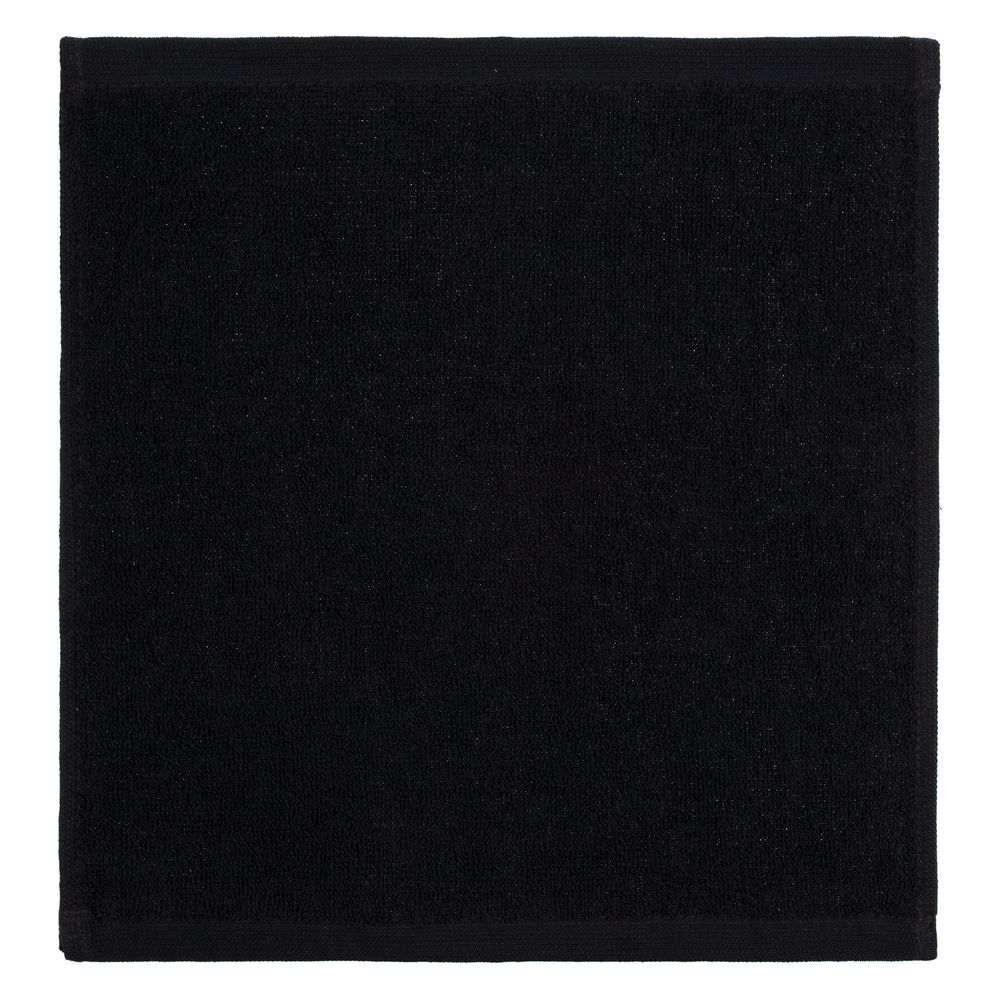 Полотенце махровое «Юнона», малое, черное — изображение 3