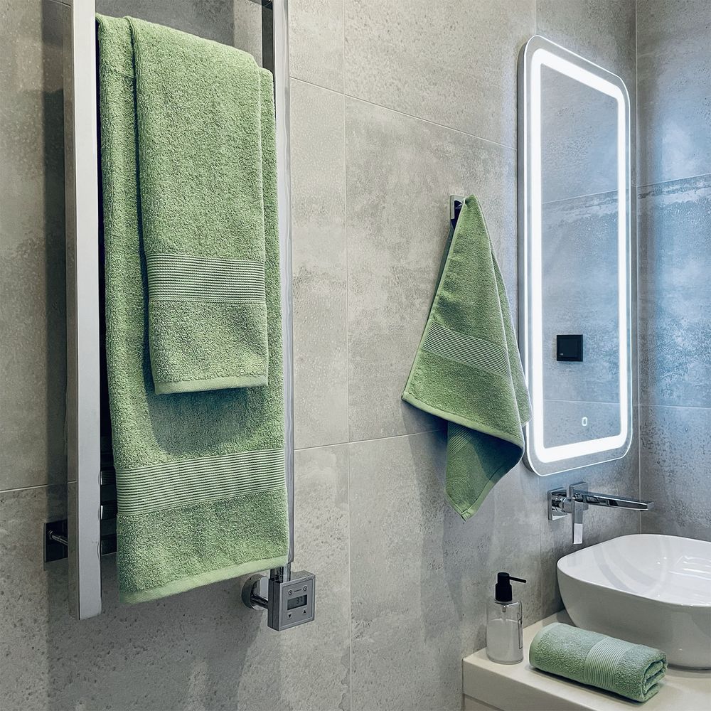 Полотенце махровое «Тиффани», среднее, зеленое, (фисташковый) — изображение 6