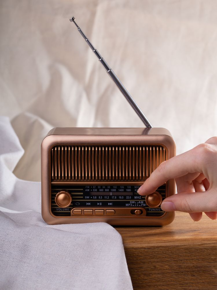 Bluetooth-колонка с радио Beatnik, коричневая — изображение 10