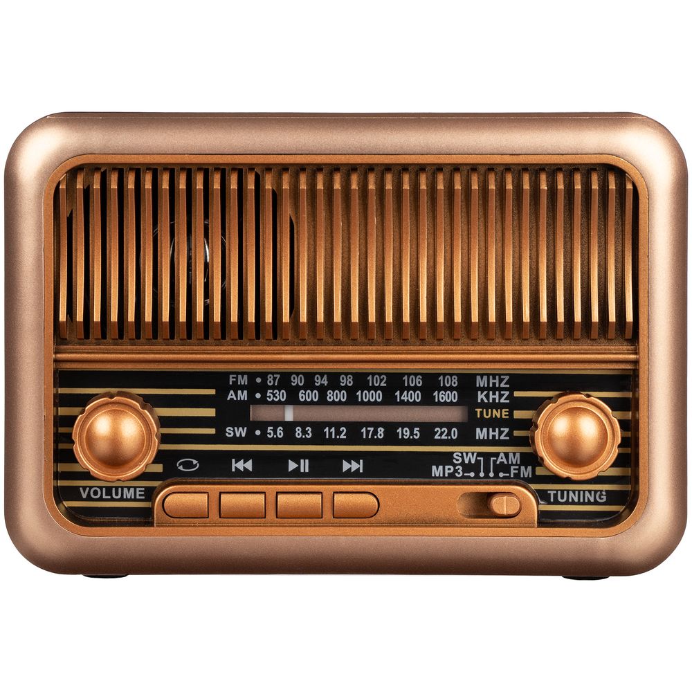 Bluetooth-колонка с радио Beatnik, коричневая — изображение 2