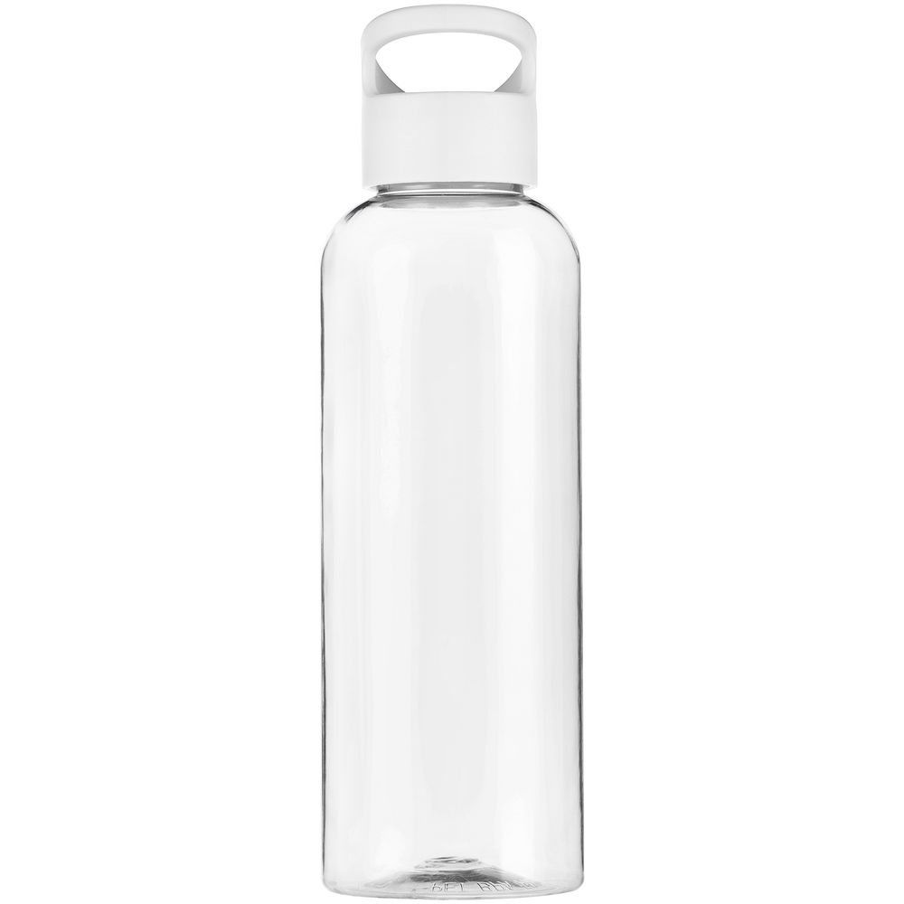 Бутылка для воды Plaske, прозрачная с белой крышкой — изображение 2