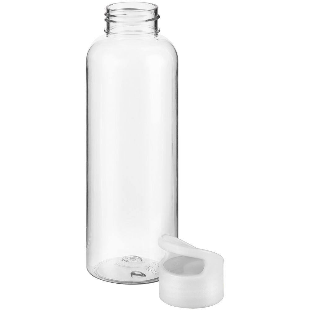 Бутылка для воды Plaske, прозрачная с белой крышкой — изображение 3
