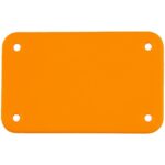 Лейбл из ПВХ Kreta, S, оранжевый неон