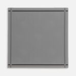 Лейбл из ПВХ Dzeta, L, серый