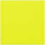 Лейбл из ПВХ Dzeta, L, желтый неон