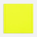 Лейбл из ПВХ Dzeta, L, желтый неон