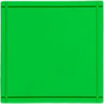 Лейбл из ПВХ Dzeta, L, зеленый неон