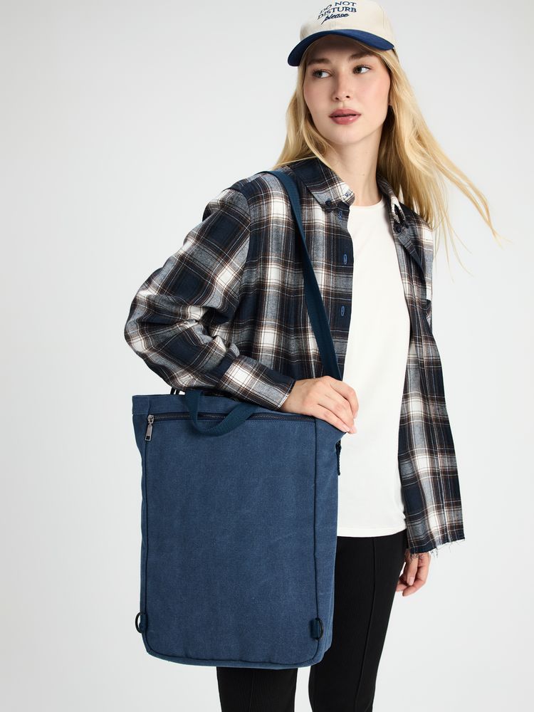 Рюкзак-шопер Casual, синий — изображение 13