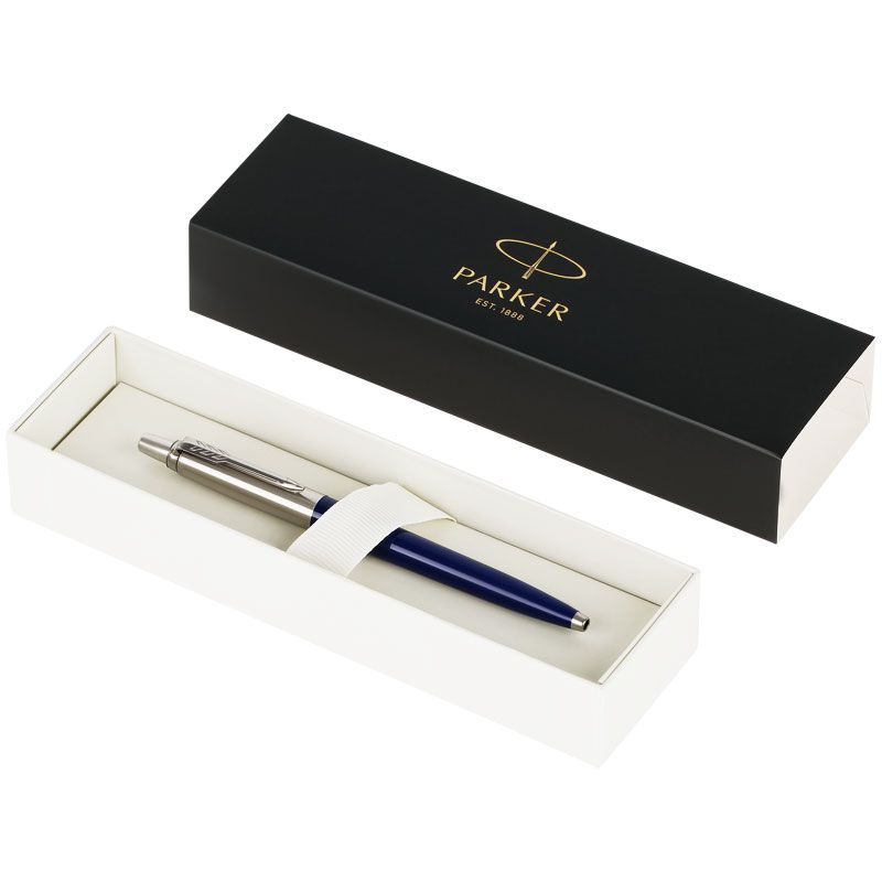 Ручка шариковая Parker Jotter Originals Navy Blue Chrome CT, темно-синяя — изображение 4