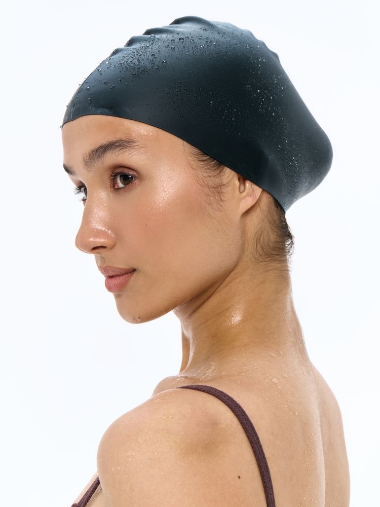 Шапочка для плавания Aquasana, черная — изображение 4