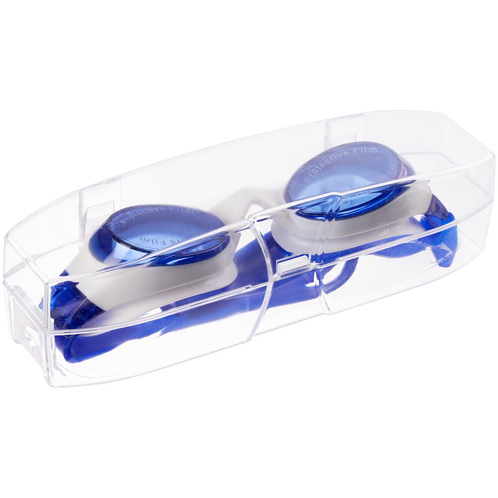 Очки для плавания Swimatic, синие с белым — изображение 13