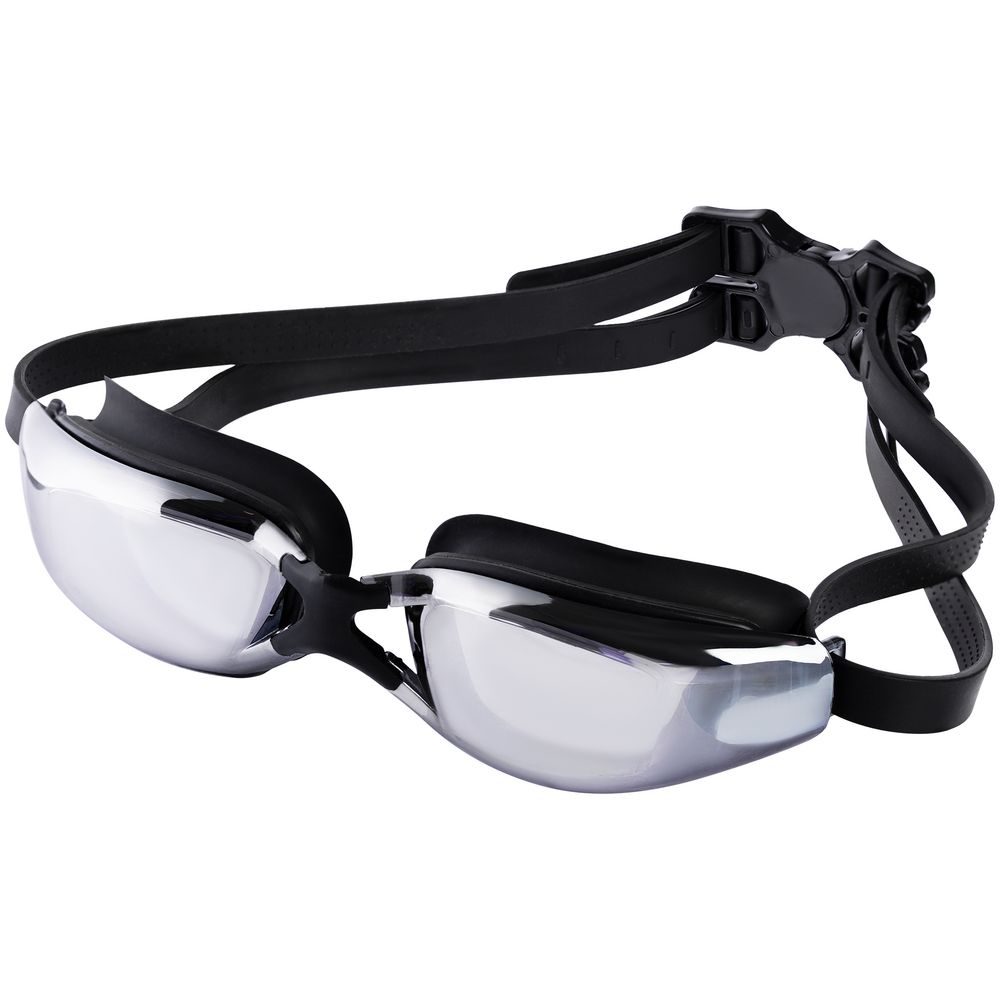 Очки для плавания зеркальные Underwater, черные — изображение 2