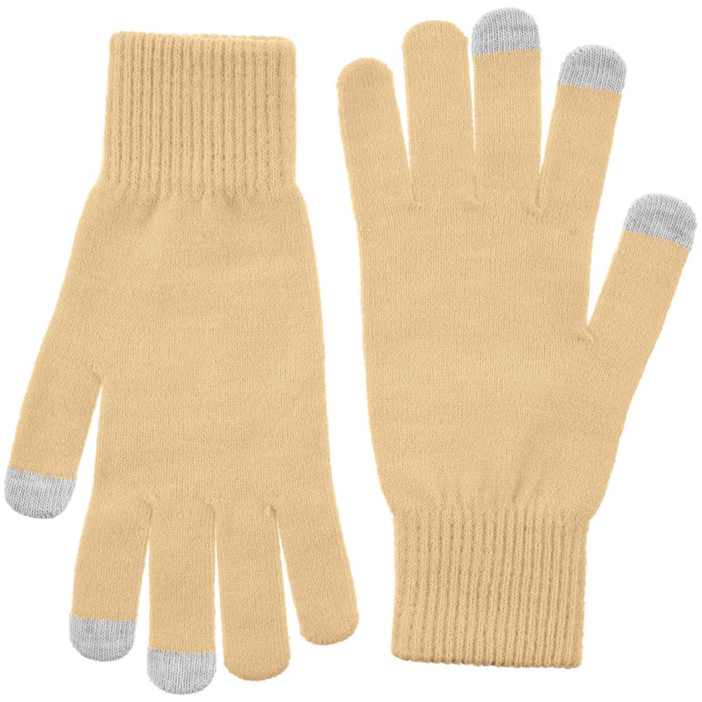 Перчатки сенсорные Urban Flow, бежевые — изображение 2