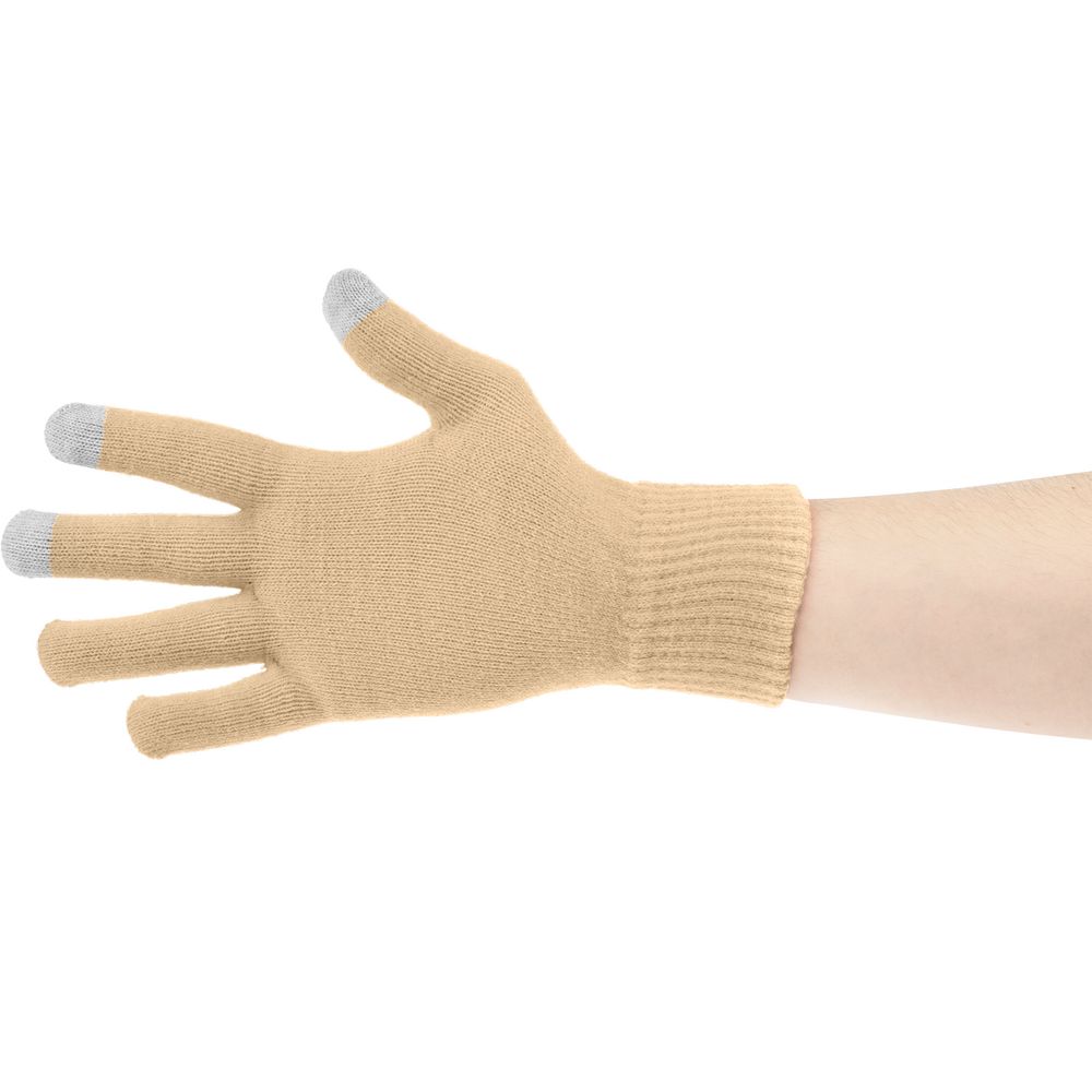 Перчатки сенсорные Urban Flow, бежевые — изображение 3