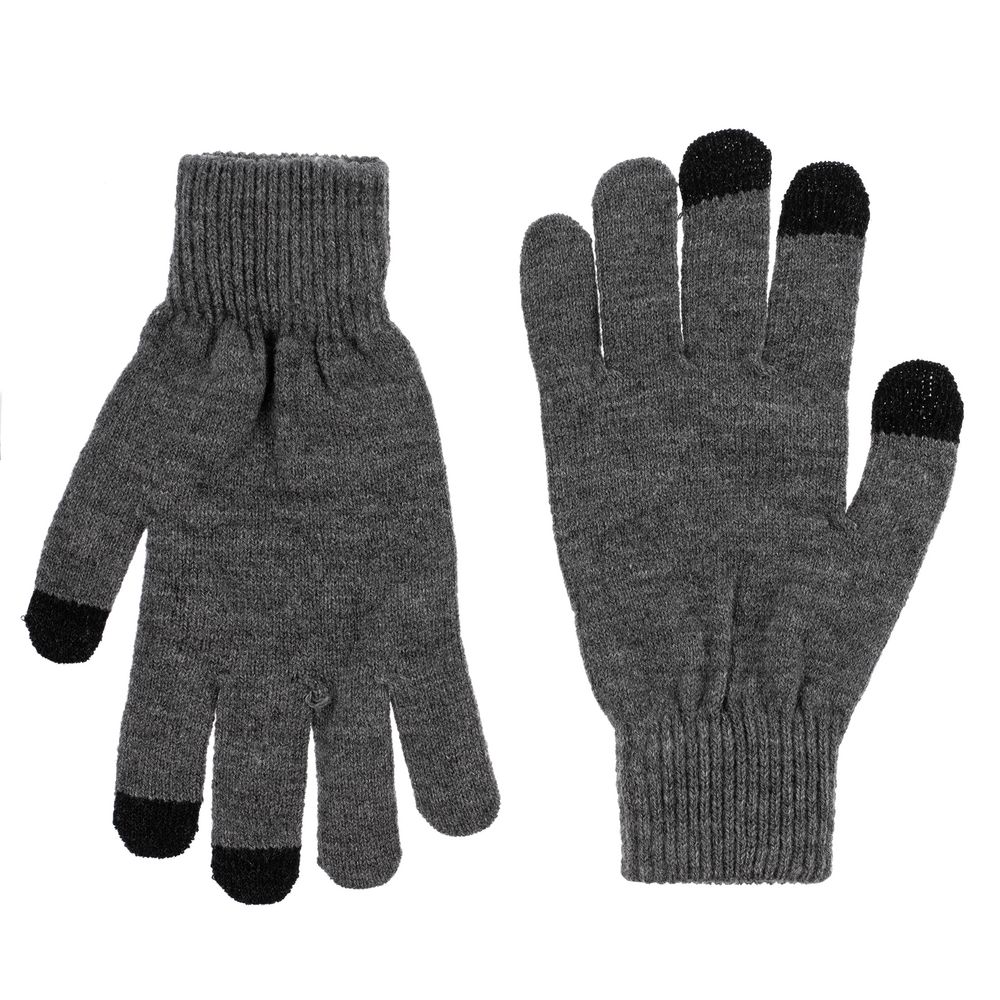 Перчатки сенсорные Urban Flow, темно-серый меланж — изображение 2