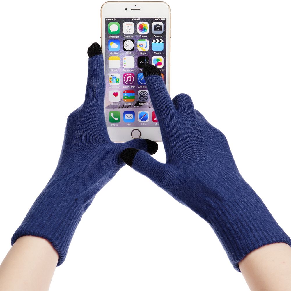 Перчатки сенсорные Urban Flow, темно-синий — изображение 4